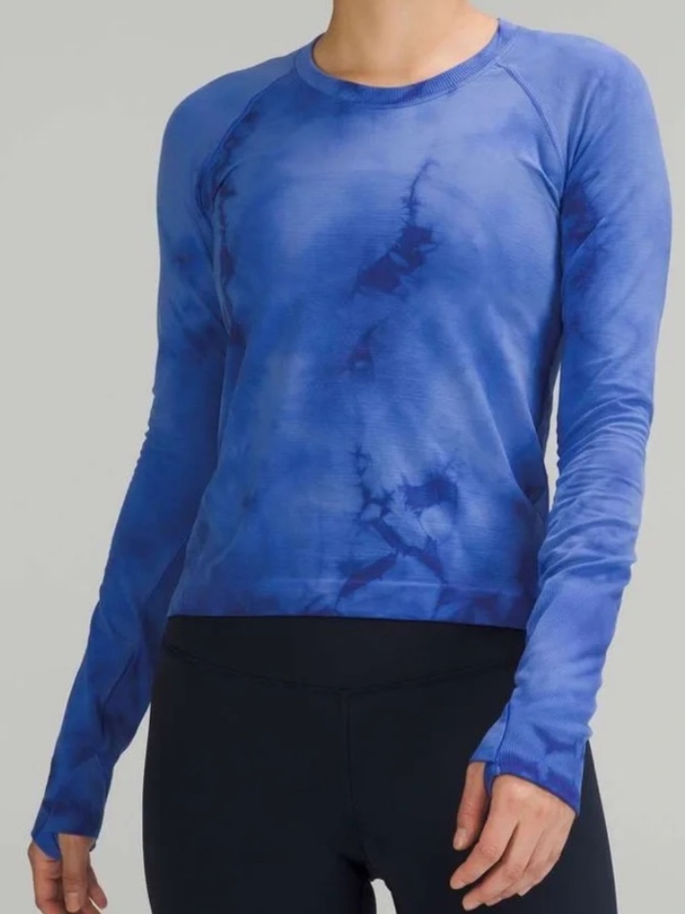 Lululemon Swiftly Long Sleeve Shirt 2.0 *Race Length Marble Dye Psychic | Size 8